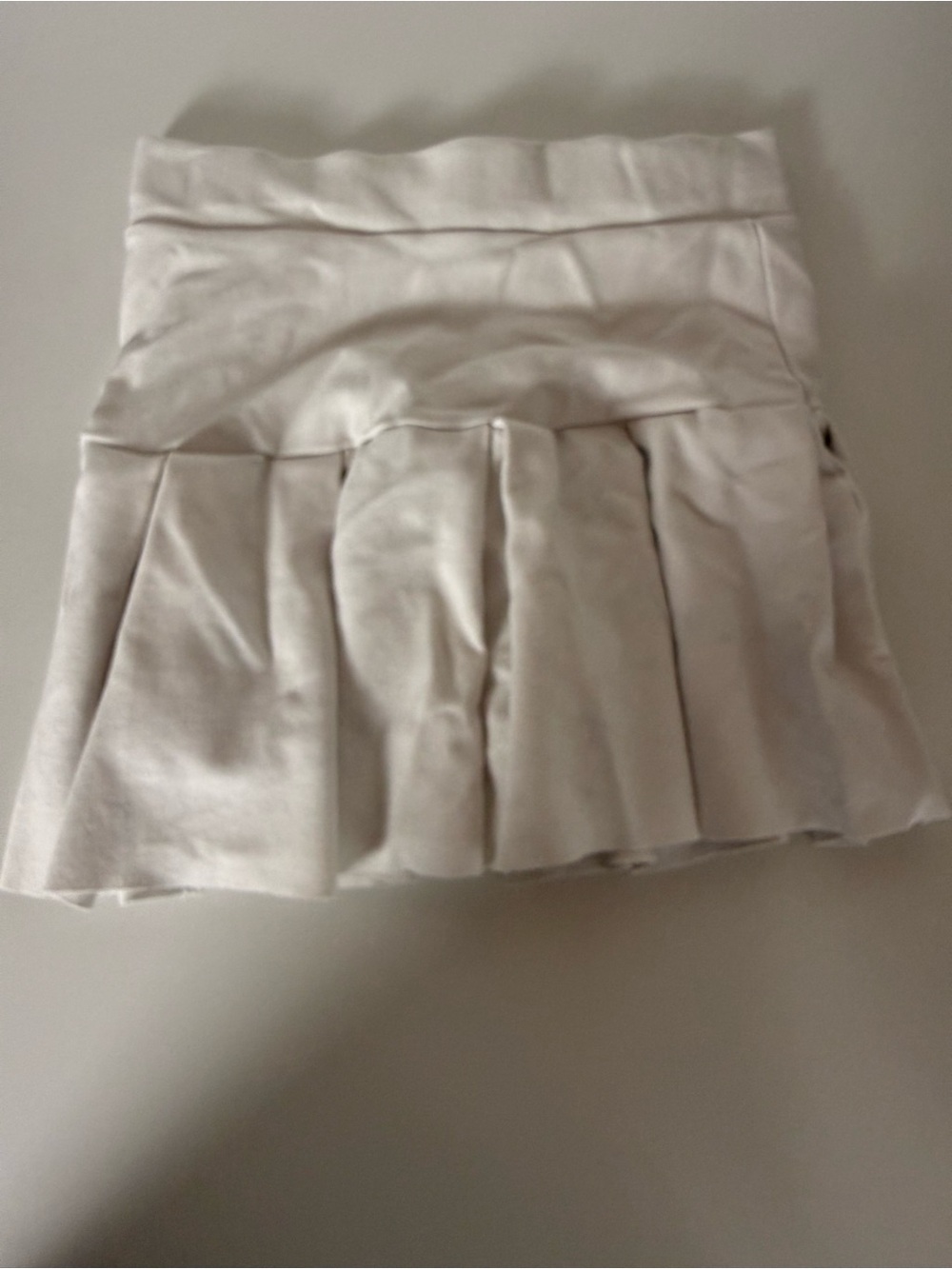 White Pleated Tennis Skort Built In Shorts Sz L High Waist Golf Preppy Y2K